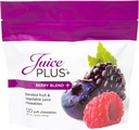 Juice Plus + Berry Blend Soft Chews (Chewables) - Daglig ernæring fra 12 Planter med hele frugt, grøntsager, & Berry - Hindbær, Blåbær, og mere! for voksne og børn - (1-mo, 30 Chews)