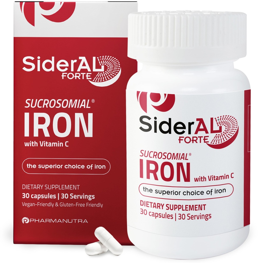 Sideral Forte Iron Supplement Clinically Proven til at øge niveauer uden bivirkninger