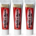 CareAll Capsaicin Arthritis, Muscle, og Joint Cream 1,5 oz. (3 Pack), Relief of Minor Aches og Pains fra Backache, Sprains, Sprains, Arthritis. Duft fri