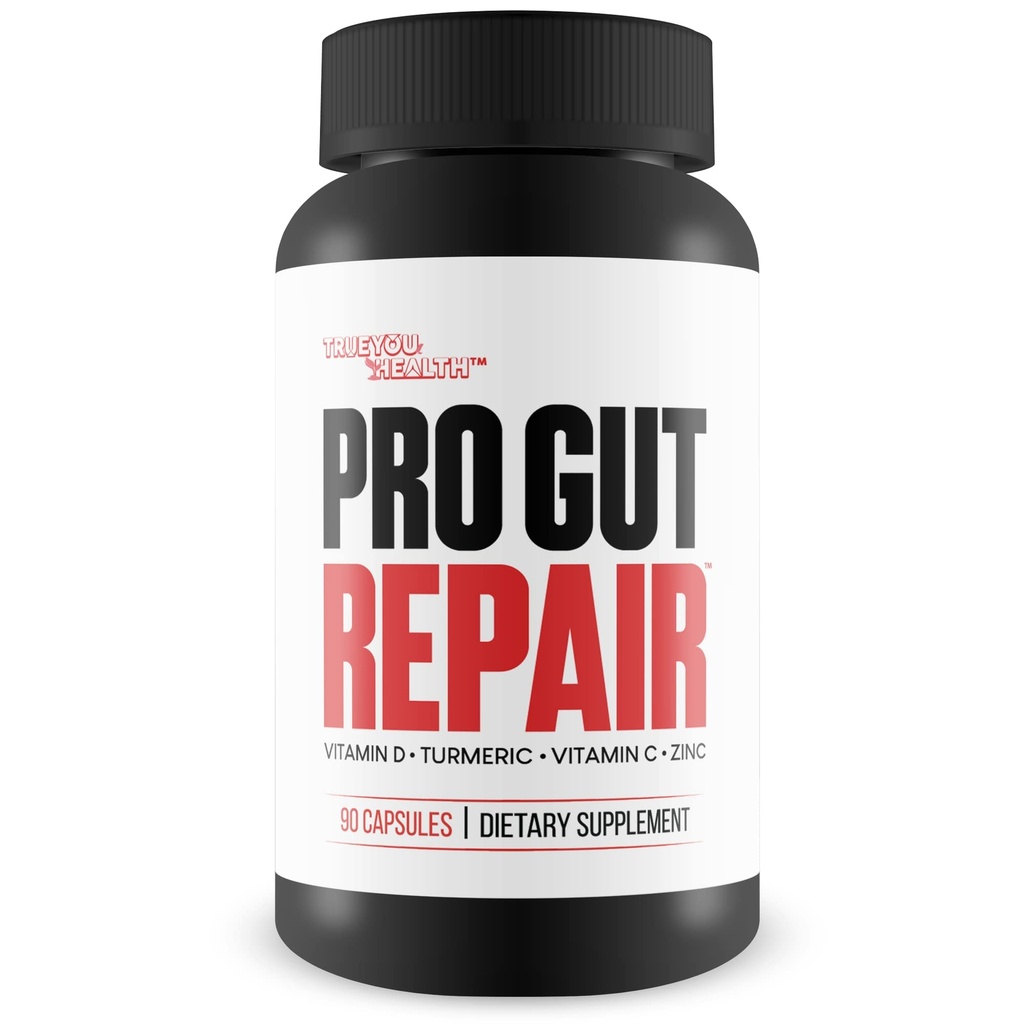 Pro Gut Reparation - Leaky Gut Reparation Kosttilskud - High Fiber Natural Formel w / C-vitamin & D-vitamin - gurkemeje - Zink Gut Lining Reparation Support - Fremme fordøjelsessygdomme