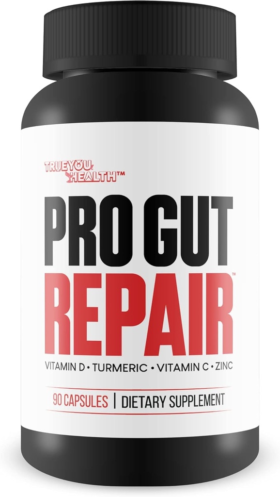 Pro Gut Reparation - Leaky Gut Reparation Kosttilskud - High Fiber Natural Formel w / C-vitamin & D-vitamin - gurkemeje - Zink Gut Lining Reparation Support - Fremme fordøjelsessygdomme