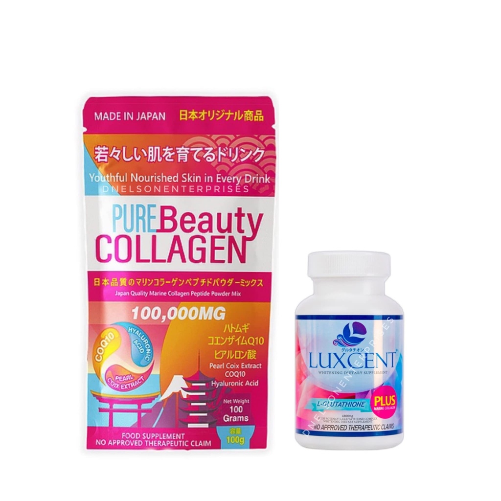 & Luxcent Glutathione Caps Duo, Japan Made & Formuleret - 1 måneds forsyning