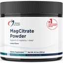Design til sundhed MagCitrate Powder - 300mg pulveriseret Magnesium Citrate til støtte rolig + regelmæssighed - Non-GMO, Gluten Free Delicious Drink Mix Add- in, Lemon Flavor (60 Servere / 240g)