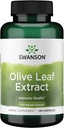 Swanson Olive Leaf Extract kapsler med 20% Oleuropein - Giver immunforsvar, fremmer hjerte-kar-system sundhed, og understøtter sundt blodtryk - (120 kapsler, 500mg hver)