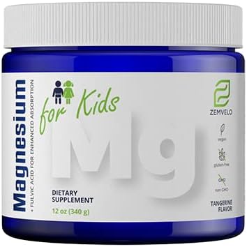 Tangerine Flavor Magnesium Powder supplement til børn; Kosttilskud til børn