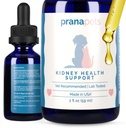 PranaPets Kidney Health Support Supplement for Cats | Naturally Supports Healthy Kidney Function in Cats | Herbal Formula Helps Inflammation & Symptoms of Kidney Issues