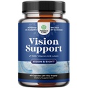 Komplet Eye Health supplement for voksne - Lutein 20mg Per Serving Eye Vitamin til Vision tørre øjne Tryk og blå lys beskyttelse - Supplement Voksne med Beta Caroten øjne