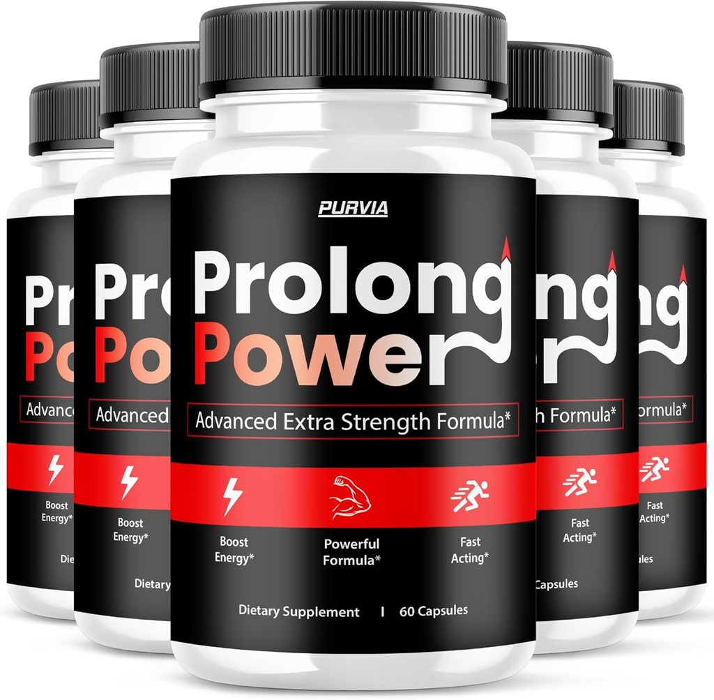 (5 Pack) Prolong Power Pills - Official Formel - Prolong Power Capsules Advanced Strength Formel Samlet Wellness Prolong Powder Pills Supplement, Maksimal Wellness ProlongPower (300 Kapsler)
