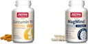 Jarrow Formulas Curcumin 95 500mg - Op til 120 Servere (Veggie Caps) - Gurkemeje Curcumin Extract & MagMind Brain Sundhed med Magtein (Magnesium L- Threonate), Kosttilskud