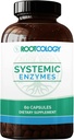Rootkologi af Dr. Izabella Wentz Tech 124; Systemiske Enzymer Tech 124; Support Normal Tissue Reparation med gurkemeje og Ginger Extract Tech 124; Natural Support for Sund Healing Tech 124; 60 Kapsler