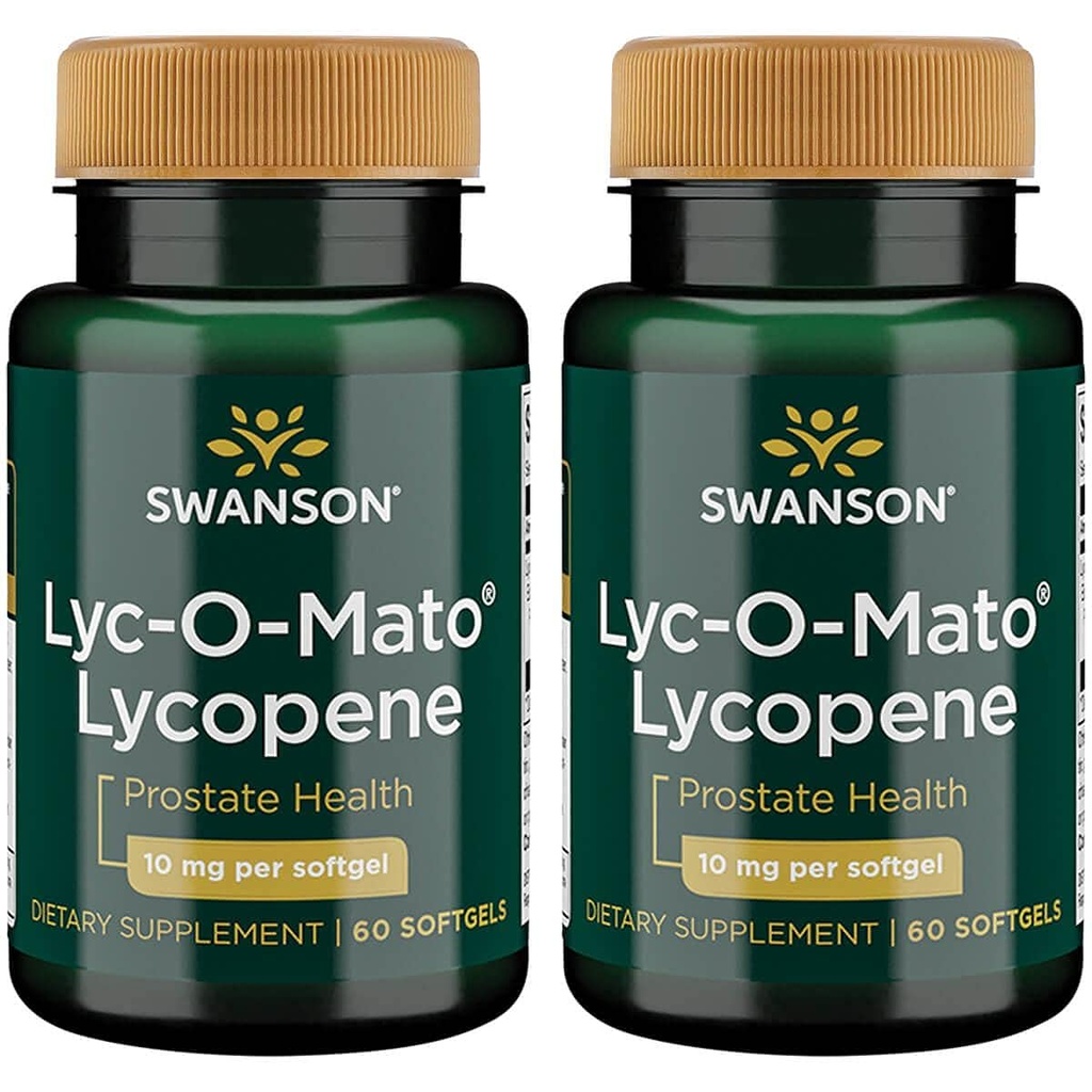 Swanson Lyc- O- Mato Lycopene 10 milligram 60 Sgels (2 Pack)