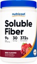 Nutricost Opløselige Fiber (Berry Flavored) 30 Servering - Vegan, Non- GMO, Gluten Gratis