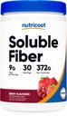 Nutricost Opløselige Fiber (Berry Flavored) 30 Servering - Vegan, Non- GMO, Gluten Gratis