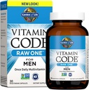 Have of Life Vitamin Code Raw One for mænd, En gang daglig Multivitamin, 30 kapsler, En om dagen Herre Vitamin Plus Frugt, Veggies & Probiotika til Herre Sundhed, Vegetarisk Multivitaminer