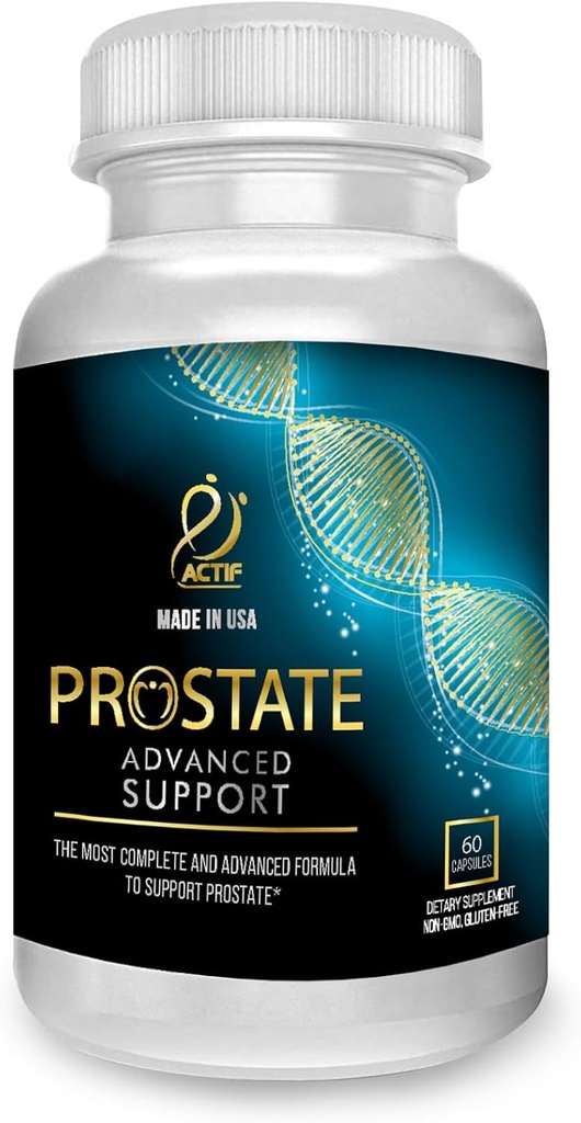 Aktivitet Prostata Advanced Support med 20 + Faktorer, Komplet Support til Prostata - 60 Kapsler, Made in USA, Non- GMO