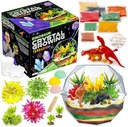 Original Stationery Dinosaur Crystal Growing Kit - Multikolor, 17-stykke, Age 7 & Up - DIY Science Terrarium Kit med Moss & Dino Tal - Vokse dine egne krystaller - Drenge Fødselsdagsgaver