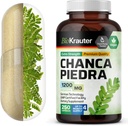 BIO KRAUTER Chanca Piedra Stone Breaker Capsules - 1200 mg Stonebreaker til Nyre Rense - 250 Chanca Piedra para Los Riñones Caps - Vegan Galleblære Kosttilskud