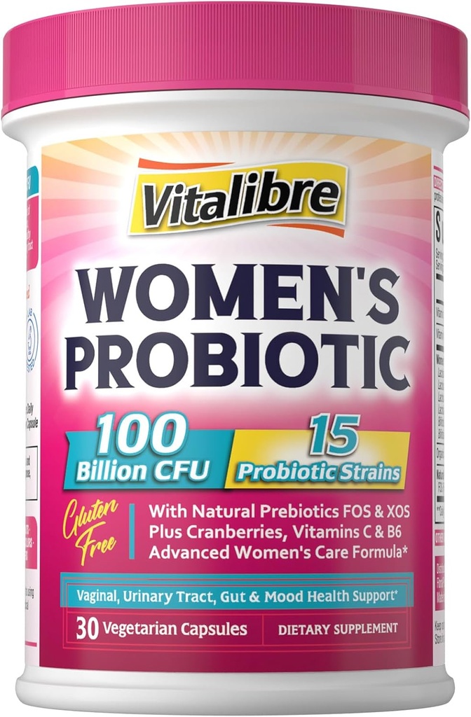 Kvindeprobiotika 100 milliarder CFU & Magnesium Complex Supplement 10- in-1 420mg