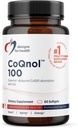 Designs for Health CoQnol 100mg - CoQ10 Ubiquinol with Superior Bioavailability + Exclusive Absorption Technology - Double CoenzymeQ10 Boost with GG - Heart, Healthy Aging + Cell Support (60 Softgels)