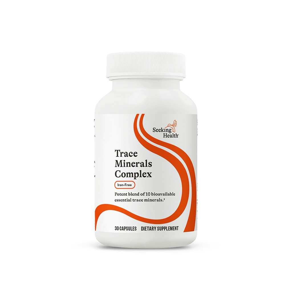 Søg Health Trace Minerals Complex - Inkluderer 10 Essential Trace Minerals - Mineral supplement understøtter immunforsvar & nervesystem - Iron- Free - 30 kapsler