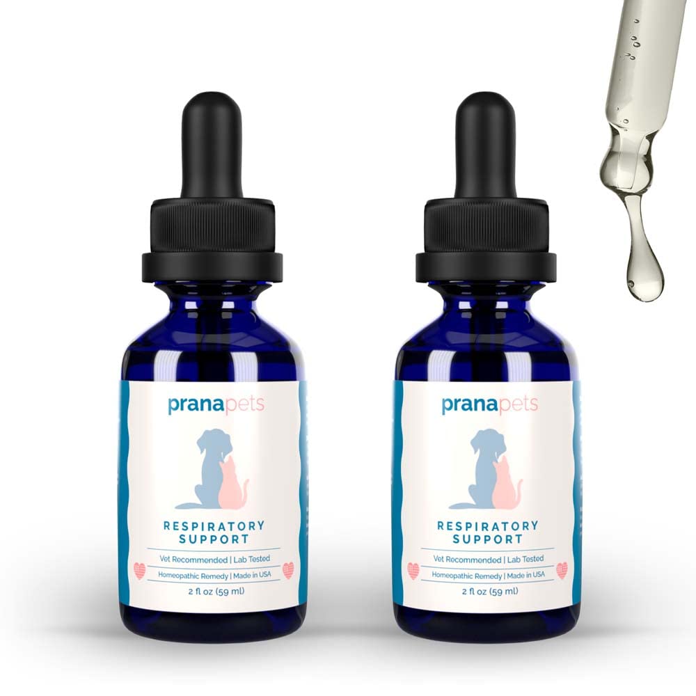 PranaPets Respiratory Support for Hunde & Katte • 124; naturligt fremmer optimal respiratorisk funktion i Kæledyr • 124; Sikker støtte med symptomer på sæsonbetinget allergi