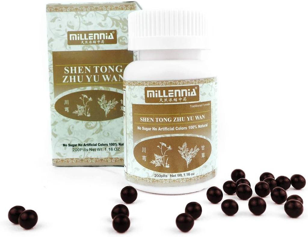 MILLENNIA Urtepiller - Shen Tong Zhu Yu Wan - 1 flaske (200 piller)