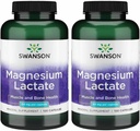 Swanson Magnesiumlactat - Mineraltilskud til fremme af muskel - og benhelbredskontrol - Lactosefri lactat Mineralform til adhæsion - (120 kapsler, 84mg hver) 2 pakning
