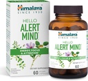 Himalaya Hello Alert Mind med L- Theanine, Ashwagandha, Bacopa, vitamin B6 & B12, for Energy, Focus & Opmærksomhed, Vegan, Gluten Free, 60 kapsler
