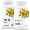 THORNE - Bone Health Bundle - vitamin D3 & vitamin K - Understøtter sunde knogler, tandmuskler, cardiovaskulære, og immunfunktion - 30 til 60 Servering