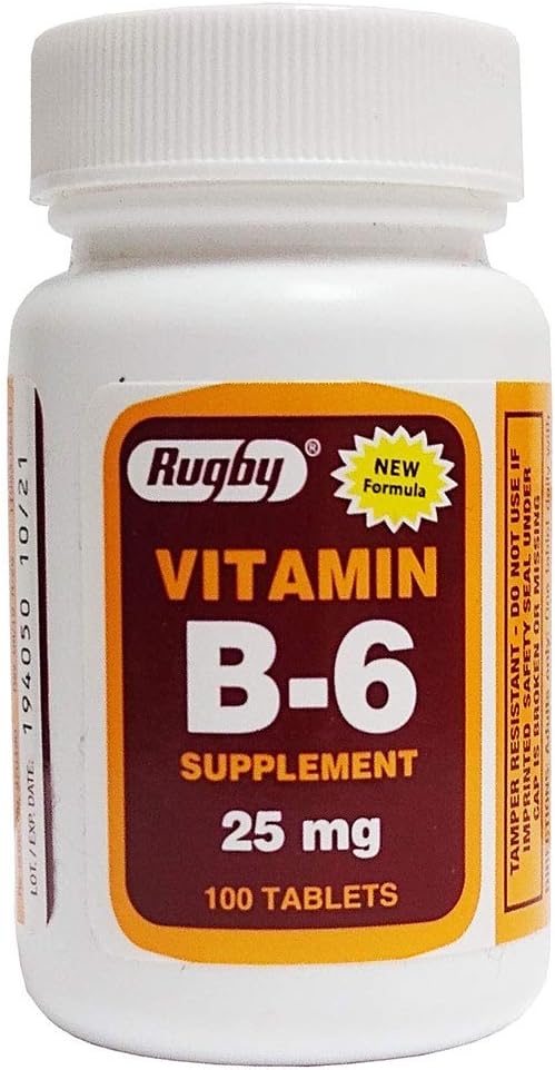 B- 6 25 mg, 100 tabletter, Watson Rugby - Køb pakker og Gem (pakke med 3)