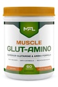 MFL Muscle Glut- Amino • 124; Glutamin • Complex • 124; Amino • Complex • 124; 0 Sugar • 124; Sødet med Stevia • 124; All- Natural • 124; 60 Servering (Natural)