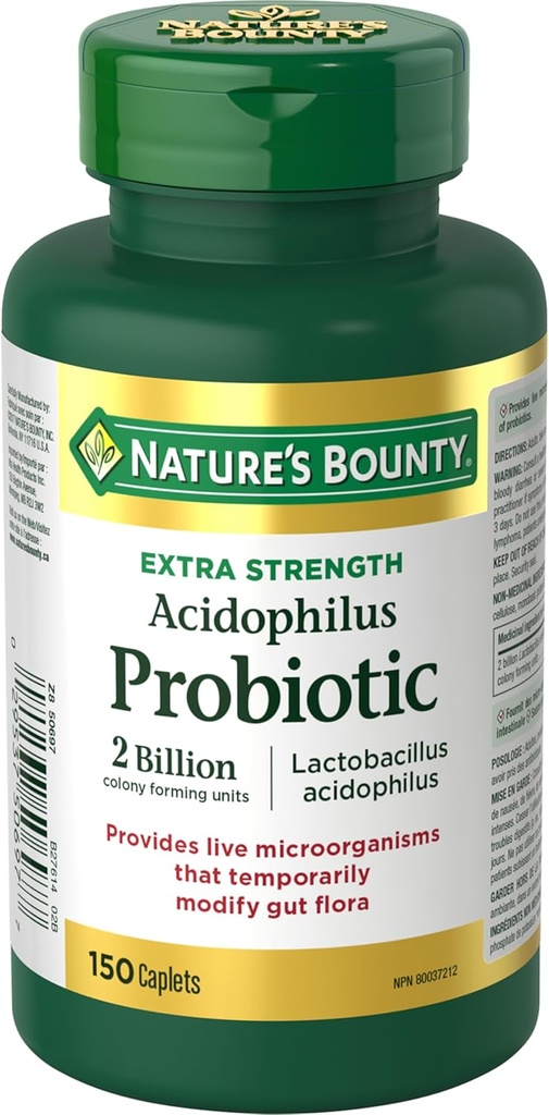 Naturens Bounty Acidophilus Probiotisk 2 milliarder, 150 caplets
