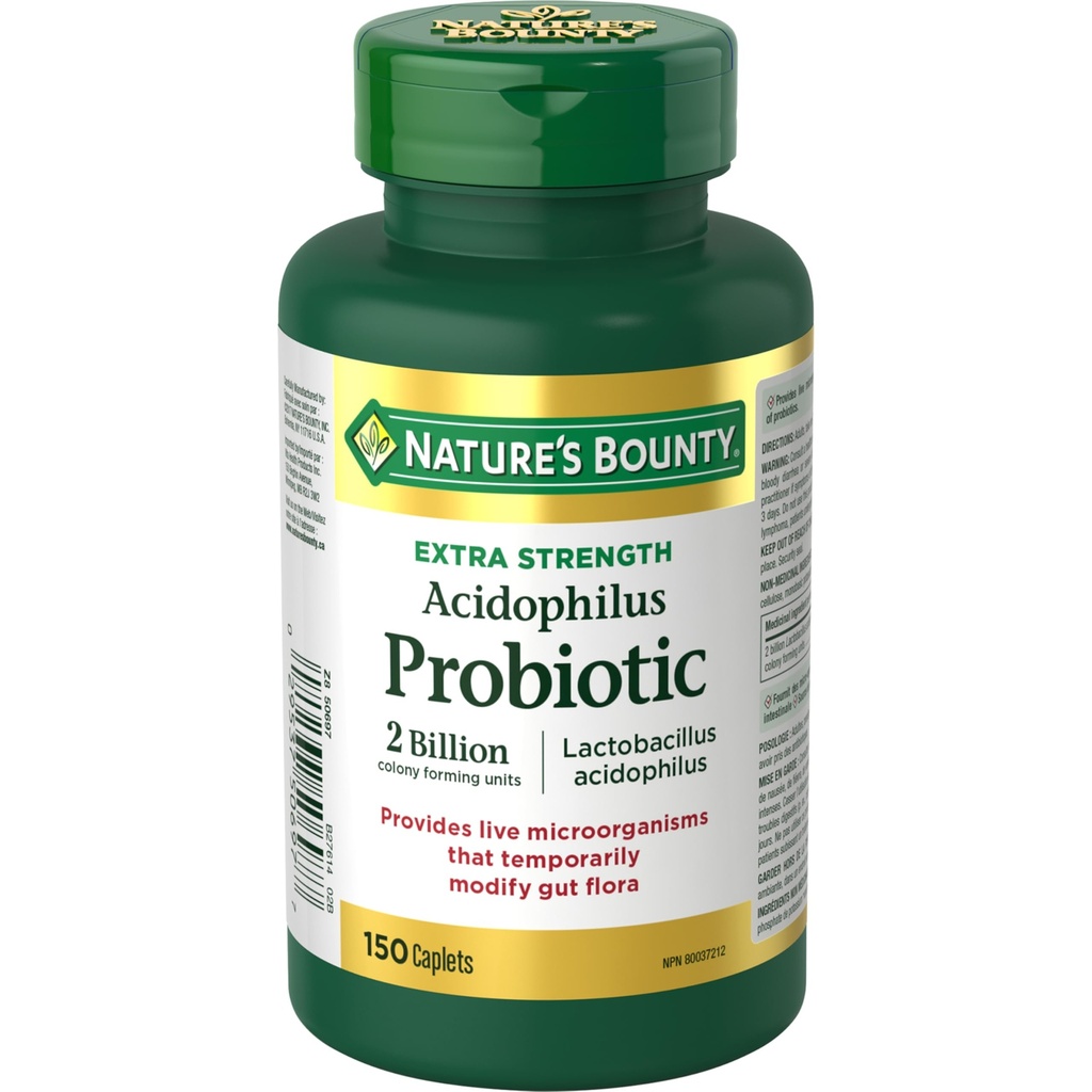 Naturens Bounty Acidophilus Probiotisk 2 milliarder, 150 caplets