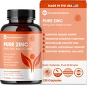 Pure Zink supplement 25mg - TRAACS Bisglycinate chelat - 120 kapsler til immunforsvar, hud sundhed & energi - for mænd og kvinder
