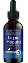 Rx Vitaminer flydende hepato - flydende leverstøtte tillæg med mælk tidsel ekstrakt - leverhund supplement beriget med vitamin B kompleks - kylling flavor (4oz)