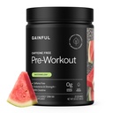 Gainful Koffein Free Pre Workout Pulver med Creatin, Watermelon Flavor, Understøtter Styrke, Endurance, & Inddrivelse, BCAAs, Beta Alanine, L-Citrullin, Ingen kunstige ingredienser, 20 Serveringer