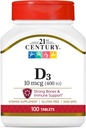 2st Century D3 400 IE Tablets, 100 Count