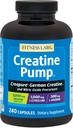 Fitness Labs Creatinine Pump med L- Citrullin, L- arginin og Creapure Creatinine Monohydrat - 240 kapsler