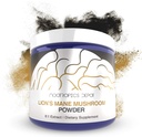 Nootropics Depot Lions Mane Mushroom Powder Note 124; 8: 1 Hele Fruiting Body Dual Extract