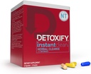 Detoxify – Instant Clean – 4 Capsules – Professionally Formulated Herbal Detox Capsules – Enhanced with Metaboost, Milk Thistle Extract, Uva Ursi & Ginseng Extract - Plus Sticker
