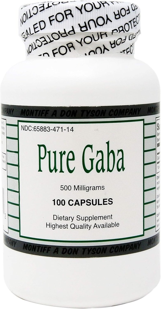 Pure Gaba 500 mg 100 kapsler