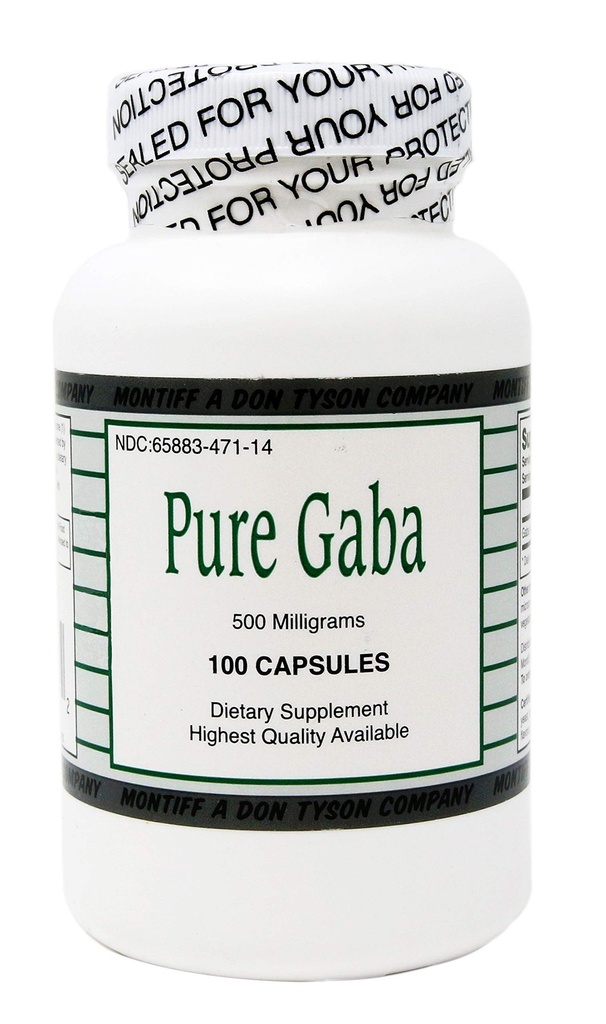 Pure Gaba 500 mg 100 kapsler