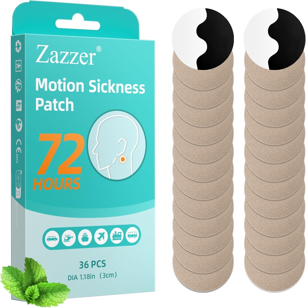 Biykog Motion Sygeplastre, søsyge Patch for bil og båd rides, Cruise og fly trips-for voksne og børn (36 Greve)