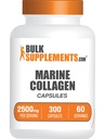 BulkSupplements.com Marine Collagen kapsler - Fish Collagen supplement, Collagen for kvinder & mænd - Hydrolyzed Collagen, Gluten Free, 5 kapsler per servering, 300 kapsler (pakning med 1)