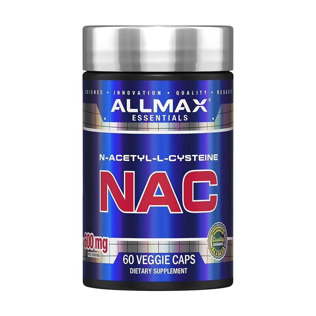 ALLMAX NAC - 60 Veggie kapsler - immunforsvar og gratis radikal beskyttelse - 60 Servere