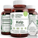Naturlig Nutra Kelp Jod Thyroid Support, Styrker immunsystemet, og Regulerer Metabolisme, Vegan Sea Kelp, Ikke GMO, Atlantic Sourced Seaweed Extract, 225 mcg, 250 tabletter (Pack of 2)