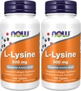 NU Kosttilskud, L- Lysin (L- Lysin Hydrochlorid) 500 mg, Aminosyre, 100 greve (pakke med 2)