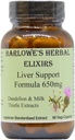 Barlowe 's Herbal Elixirs Leverstøtte Formel 124; Mælkebøtte Root & Milk Thistle Extract 124; 650mg Per Kapsel 124; 60 Vegan Kapsler