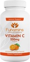 C-vitamin Gummies, 250 mg per servering, 60 greve, Vegansk, Antioxidant, immunforsvar, Muskel, Joints; for børn & voksne; Orange Flavor