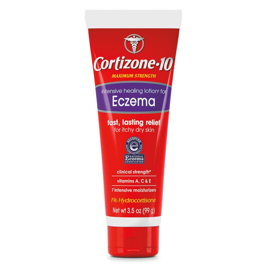 Cortison 10 Maksimal styrke Intensive Healing Lotion til Eksem, 3,5 oz Pack 1
